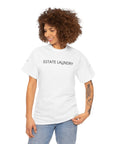 Estate Laundry Unisex Heavy Cotton Tee – Stylish Everyday T-Shirt, Casual Comfort, Gift for Minimalists, Summer Wardrobe Staple