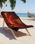 Moody Beach Towel | Heavy Metal Vibes, Gothic Beach Decor, Poolside Accessories, Gift for Metalheads, Summer Style