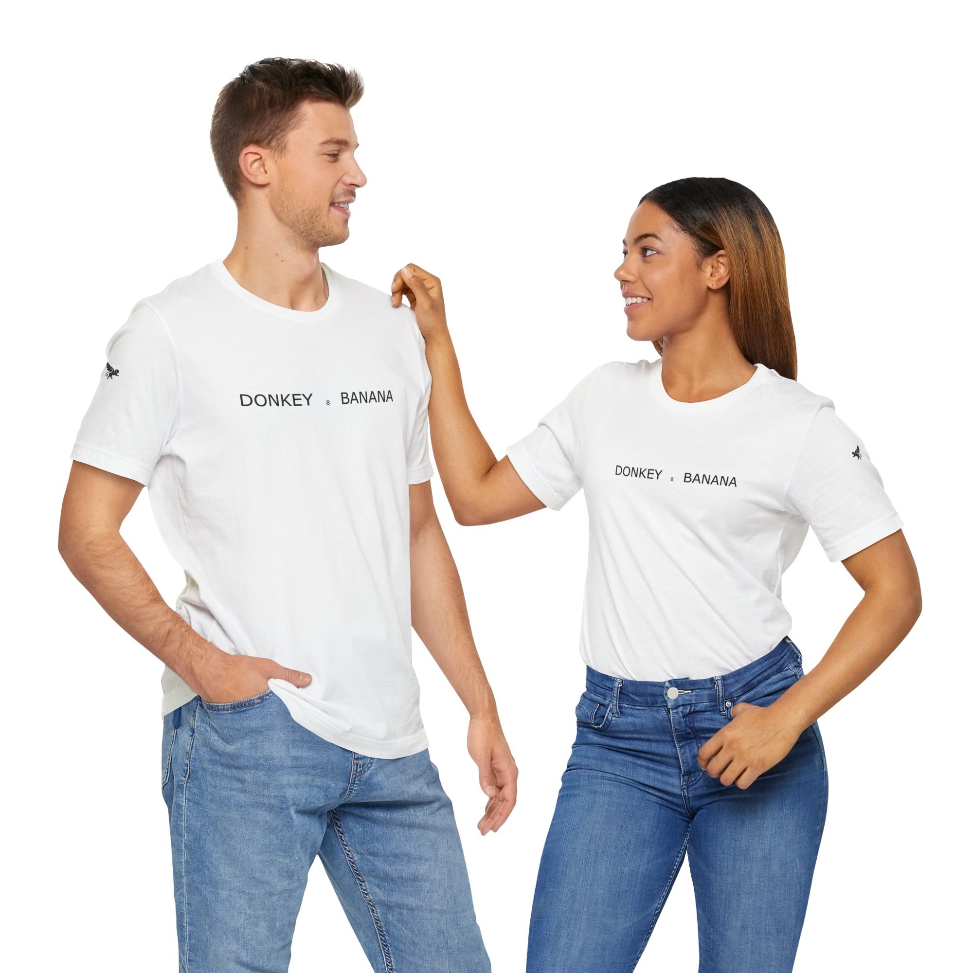 Donkey Banana Unisex Tee – Playful Graphic Shirt, Fun Gift for Friends, Casual Summer Wear, Birthday Outfit Idea