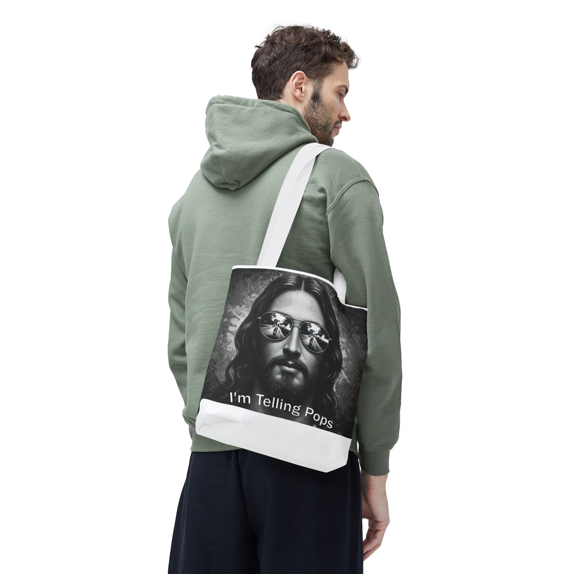 “I’m Telling Pops” Graphic Tote Bag – Bold, Functional, and a Little Bit Judgy