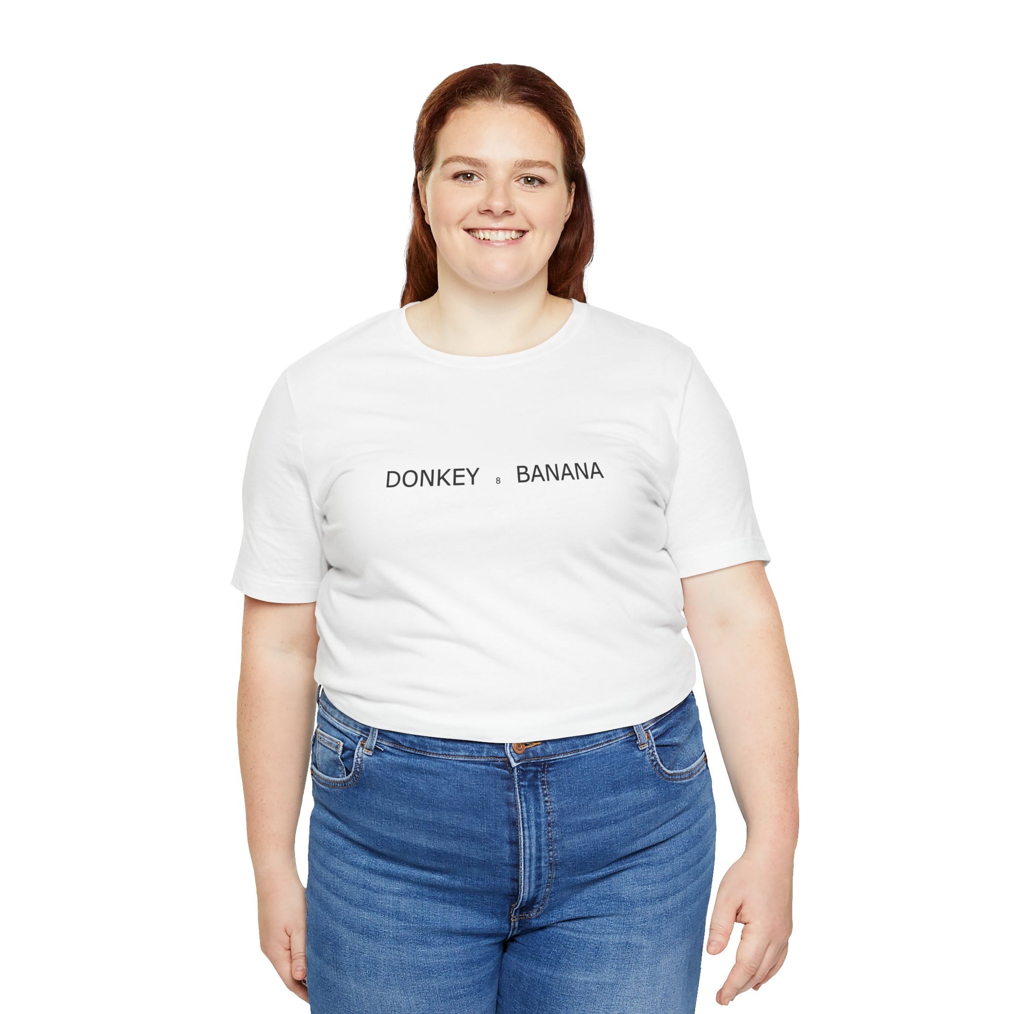 Donkey Banana Unisex Tee – Playful Graphic Shirt, Fun Gift for Friends, Casual Summer Wear, Birthday Outfit Idea