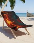 Moist Beach Towel, Unique Outdoor Towel, Heavy Metal Towel, Music Festival Gear, Ocean Lover Gift